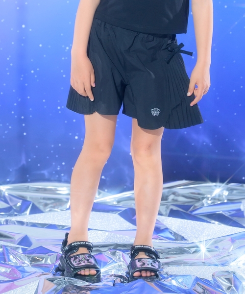 ANNA SUI mini(アナスイ・ミニ)の「軽やか ショートシャカパン(その他パンツ・キッズ・ブラック/パープル・120cm/130cm/140cm/150cm/160cm)」の2枚目の写真