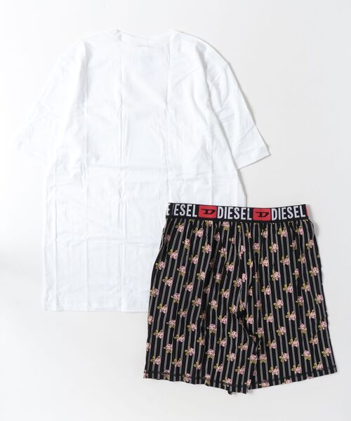 DIESEL(ディーゼル)の「メンズ パジャマセット SET-RAUL-D-CORE(ルームウェア/パジャマ・メンズ・ホワイト系その他・LARGE/MEDIUM/SMALL/X-LARGE)」の2枚目の写真