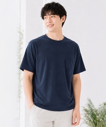 ヒヤロン（ヒヤロン）の「【ヒヤロン】メンズ Tシャツ 裏ナイロン天竺 胸ポケット ひんやり 冷感（Tシャツ/カットソー）」