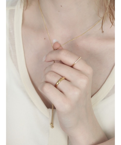 Bilan(ビラン)の「【BILAN】 (金属アレルギー軽減 サージカルステンレス ) Glow Simple Ring / グロウシンプルリング(リング・レディース・シルバー/ゴールド・16号/14号/11号)」の15枚目の写真