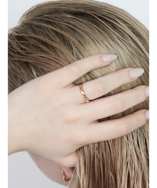 Bilan(ビラン)の「【BILAN】 (金属アレルギー軽減 サージカルステンレス ) Glow Simple Ring / グロウシンプルリング(リング・レディース・シルバー/ゴールド・16号/14号/11号)」の17枚目の写真