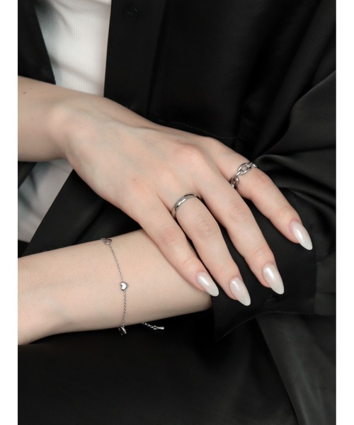 Bilan(ビラン)の「【BILAN】 (金属アレルギー軽減 サージカルステンレス ) Glow Simple Ring / グロウシンプルリング(リング・レディース・シルバー/ゴールド・16号/14号/11号)」の21枚目の写真
