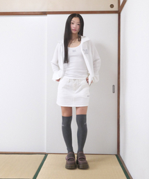 セール】CHECK KANGKANG MIDI SKIRT / NAVY（スカート）｜ASON