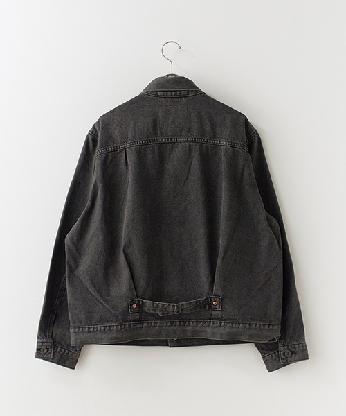 Levi's（リーバイス）の「LEVI'S/リーバイス TYPE I TRUCKER デニムジャケット 1936年復刻 Levi's Premium Gジャン（ライダースジャケット・メンズ・ブラック・M/L/XL/S）」の9枚目の写真