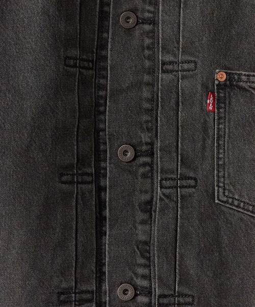 Levi's（リーバイス）の「LEVI'S/リーバイス TYPE I TRUCKER デニムジャケット 1936年復刻 Levi's Premium Gジャン（ライダースジャケット・メンズ・ブラック・M/L/XL/S）」の5枚目の写真