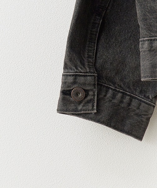 Levi's（リーバイス）の「LEVI'S/リーバイス TYPE I TRUCKER デニムジャケット 1936年復刻 Levi's Premium Gジャン（ライダースジャケット・メンズ・ブラック・M/L/XL/S）」の2枚目の写真