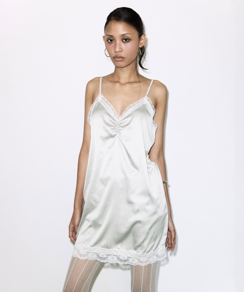 FANCY CLUB（ファンシークラブ）の「レーススリップワンピース (グリーン) F26QD149（ワンピース・レディース・その他・ONE）」の3枚目の写真