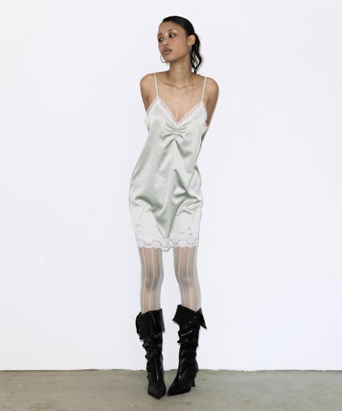 FANCY CLUB（ファンシークラブ）の「レーススリップワンピース (グリーン) F26QD149（ワンピース・レディース・その他・ONE）」の5枚目の写真