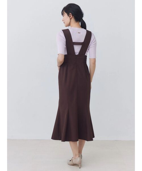 TONAL（トーナル）の「ラップマーメイドジャンパースカート（ワンピース・レディース・グレー/ブラウン/ネイビー・MEDIUM）」の16枚目の写真