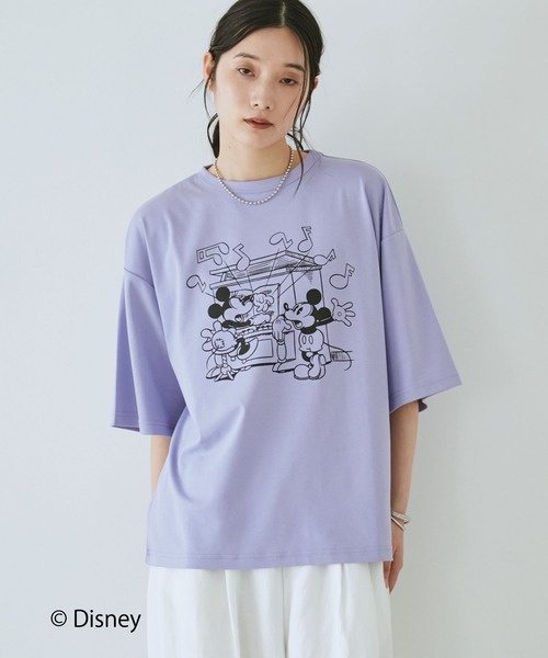 Doux archives(ドゥアルシーヴ)の「DOUX ARCHIVES限定商品【Disney】レトロプリントTee(Tシャツ/カットソー・レディース・パープル/オフホワイト/チャコールグレー・FREE)」の17枚目の写真