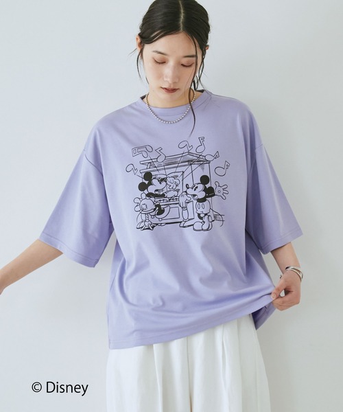 Doux archives(ドゥアルシーヴ)の「DOUX ARCHIVES限定商品【Disney】レトロプリントTee(Tシャツ/カットソー・レディース・パープル/オフホワイト/チャコールグレー・FREE)」の18枚目の写真