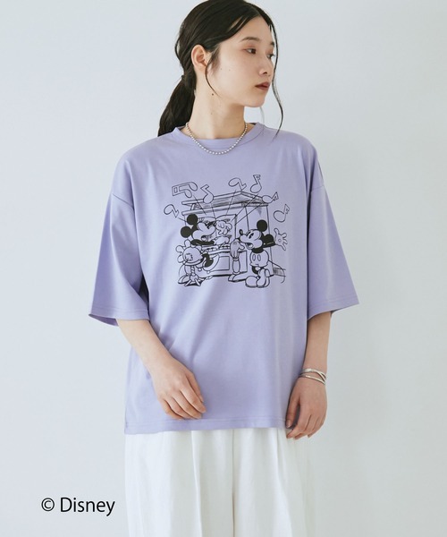 Doux archives(ドゥアルシーヴ)の「DOUX ARCHIVES限定商品【Disney】レトロプリントTee(Tシャツ/カットソー・レディース・パープル/オフホワイト/チャコールグレー・FREE)」の19枚目の写真