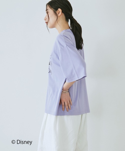 Doux archives(ドゥアルシーヴ)の「DOUX ARCHIVES限定商品【Disney】レトロプリントTee(Tシャツ/カットソー・レディース・パープル/オフホワイト/チャコールグレー・FREE)」の22枚目の写真