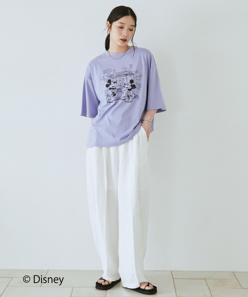 Doux archives(ドゥアルシーヴ)の「DOUX ARCHIVES限定商品【Disney】レトロプリントTee(Tシャツ/カットソー・レディース・パープル/オフホワイト/チャコールグレー・FREE)」の15枚目の写真