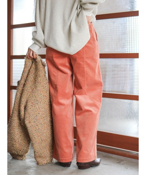 Ungrid(アングリッド)の「コーデュロイストレートパンツ(その他パンツ・レディース・パープル/サーモンピンク/ブルー/アイボリー・FREE)」の20枚目の写真