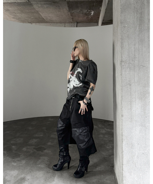 ROARINGRAD(ロアリングラド)の「W.レイヤードニーベルミューダパンツブラック(その他パンツ・レディース・その他・MEDIUM/LARGE)」の3枚目の写真