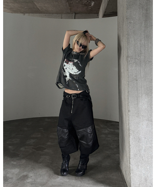 ROARINGRAD(ロアリングラド)の「W.レイヤードニーベルミューダパンツブラック(その他パンツ・レディース・その他・MEDIUM/LARGE)」の6枚目の写真