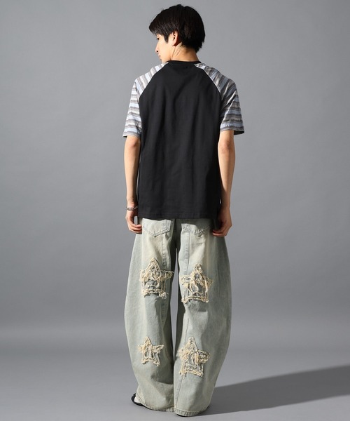 LAND MUSEUM（ランドミュージアム）の「LAND MUSEUM／スターラグランT（Tシャツ/カットソー・メンズ・グレー/ブラック・LARGE/MEDIUM）」の19枚目の写真
