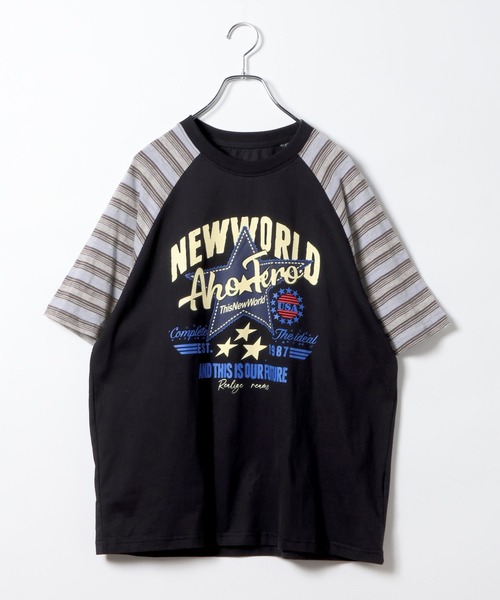 LAND MUSEUM（ランドミュージアム）の「LAND MUSEUM／スターラグランT（Tシャツ/カットソー・メンズ・グレー/ブラック・LARGE/MEDIUM）」の6枚目の写真