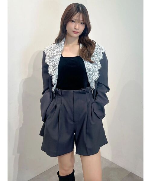 MERCURYDUO(マーキュリーデュオ)の「ハイウエストツータックショートパンツ(その他パンツ・レディース・チャコールグレー/ブラウン・FREE)」の15枚目の写真