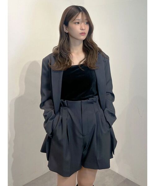 MERCURYDUO(マーキュリーデュオ)の「ハイウエストツータックショートパンツ(その他パンツ・レディース・チャコールグレー/ブラウン・FREE)」の16枚目の写真