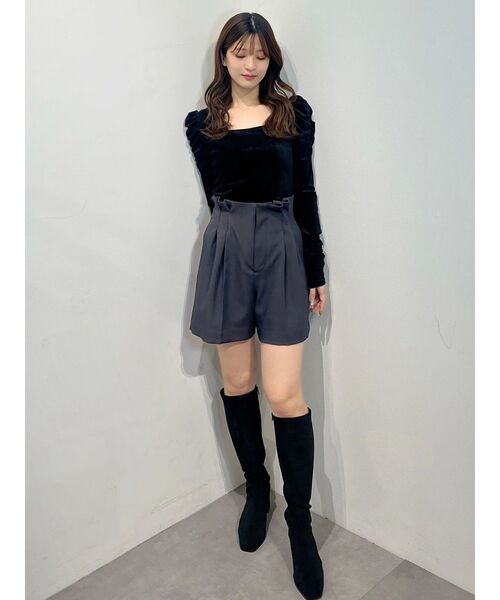 MERCURYDUO(マーキュリーデュオ)の「ハイウエストツータックショートパンツ(その他パンツ・レディース・チャコールグレー/ブラウン・FREE)」の18枚目の写真