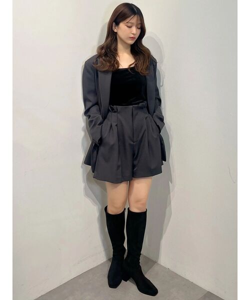 MERCURYDUO(マーキュリーデュオ)の「ハイウエストツータックショートパンツ(その他パンツ・レディース・チャコールグレー/ブラウン・FREE)」の20枚目の写真