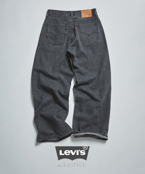 Levi's(リーバイス)の「Levi’s(リーバイス) 別注 Baggy Wide Leg デニムパンツ(L28)(デニムパンツ・メンズ・チャコールグレー・36/34/32/30/28)」の1枚目の写真