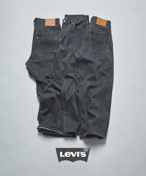 Levi's(リーバイス)の「Levi’s(リーバイス) 別注 Baggy Wide Leg デニムパンツ(L28)(デニムパンツ・メンズ・チャコールグレー・36/34/32/30/28)」の3枚目の写真