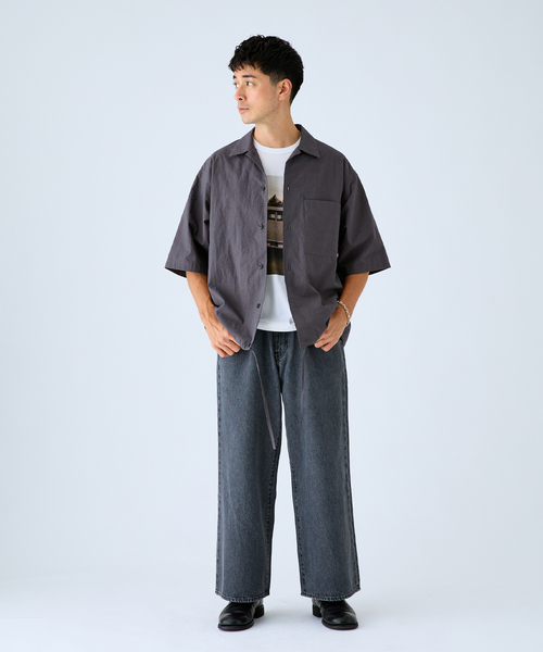 Levi's(リーバイス)の「Levi’s(リーバイス) 別注 Baggy Wide Leg デニムパンツ ASH BLACK(L28)(デニムパンツ・メンズ・チャコールグレー・36/34/32/30/28)」の3枚目の写真