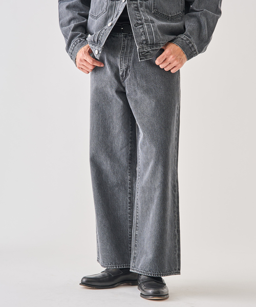 Levi's(リーバイス)の「Levi’s(リーバイス) 別注 Baggy Wide Leg デニムパンツ(L28)(デニムパンツ・メンズ・チャコールグレー・36/34/32/30/28)」の20枚目の写真