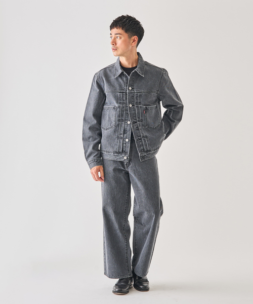 Levi's(リーバイス)の「Levi’s(リーバイス) 別注 Baggy Wide Leg デニムパンツ ASH BLACK(L28)(デニムパンツ・メンズ・チャコールグレー・36/34/32/30/28)」の8枚目の写真