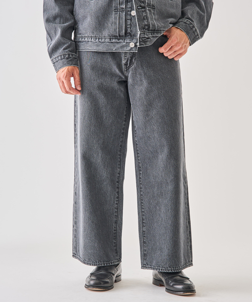 Levi's(リーバイス)の「Levi’s(リーバイス) 別注 Baggy Wide Leg デニムパンツ ASH BLACK(L28)(デニムパンツ・メンズ・チャコールグレー・36/34/32/30/28)」の9枚目の写真