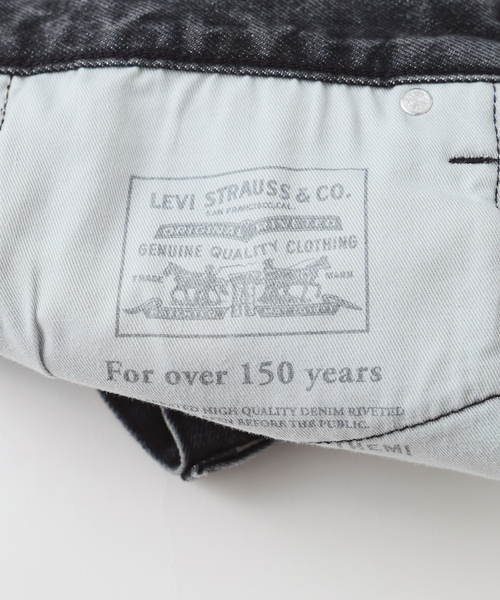 Levi's(リーバイス)の「Levi’s(リーバイス) 別注 Baggy Wide Leg デニムパンツ(L28)(デニムパンツ・メンズ・チャコールグレー・36/34/32/30/28)」の5枚目の写真