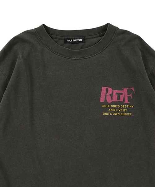 RULE THE FATE(ルールザフェイト)の「RTF ANARCHIC LONG SLEEVE TEE/アナ―キックロングスリーブティー(Tシャツ/カットソー・メンズ・ベージュ/ブラック・1/2)」の7枚目の写真