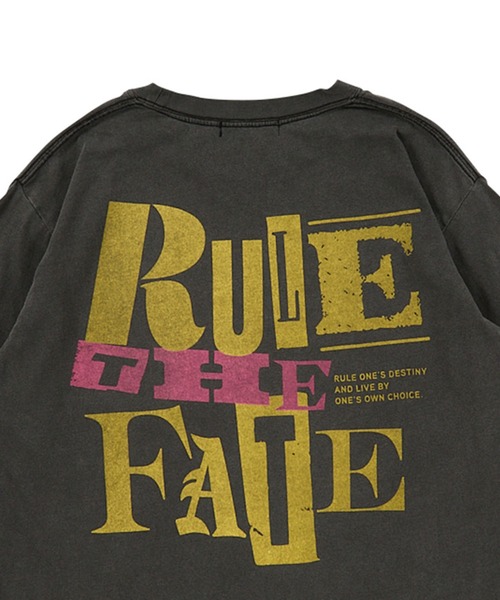 RULE THE FATE(ルールザフェイト)の「RTF ANARCHIC LONG SLEEVE TEE/アナ―キックロングスリーブティー(Tシャツ/カットソー・メンズ・ベージュ/ブラック・1/2)」の8枚目の写真