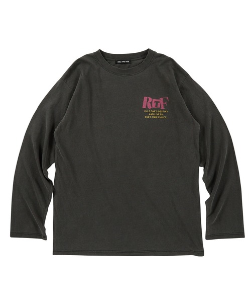 RULE THE FATE(ルールザフェイト)の「RTF ANARCHIC LONG SLEEVE TEE/アナ―キックロングスリーブティー(Tシャツ/カットソー・メンズ・ベージュ/ブラック・1/2)」の9枚目の写真