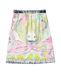 YOUTHBATH oliwa スカート YB x Oliwa Star Print Mesh Graphic Skirt（スカート）｜youthbath