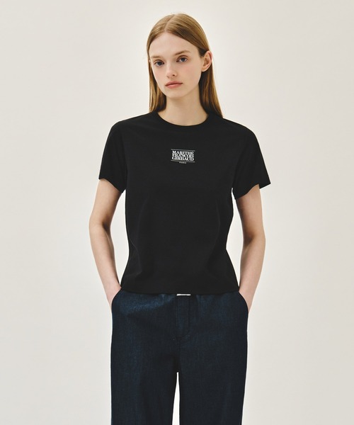 MARITHE + FRANCOIS GIRBAUD(マリテフランソワジルボー)の「W SMALL CLASSIC LOGO TEE(Tシャツ/カットソー・レディース・ホワイト/ライトグリーン/ブラック・SMALL/MEDIUM)」の3枚目の写真