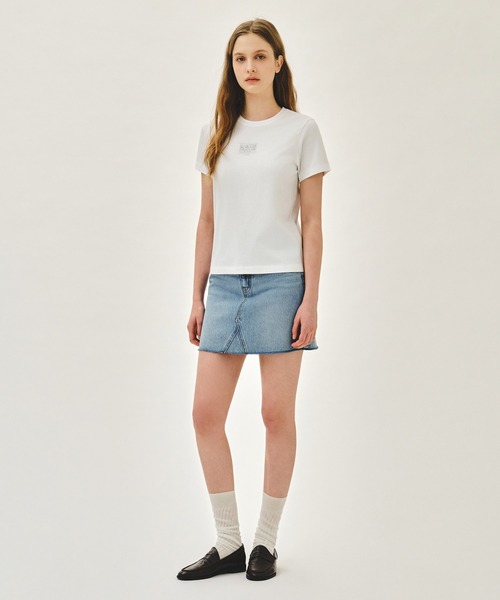MARITHE + FRANCOIS GIRBAUD(マリテフランソワジルボー)の「W SMALL CLASSIC LOGO TEE(Tシャツ/カットソー・レディース・ホワイト/ライトグリーン/ブラック・SMALL/MEDIUM)」の15枚目の写真