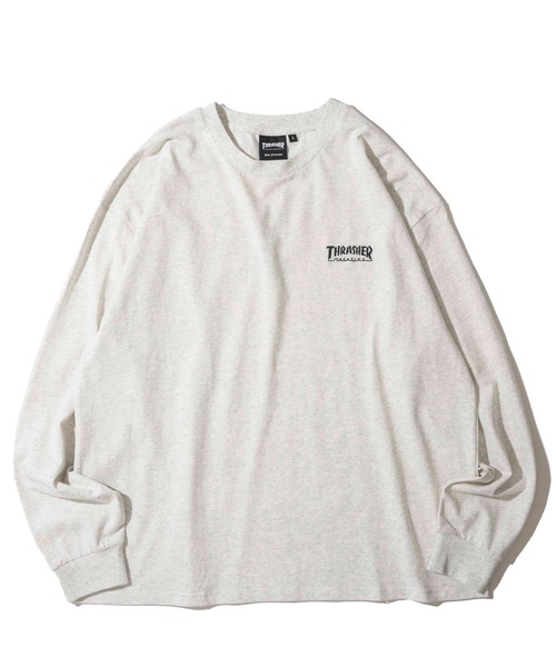 THRASHER(スラッシャー)の「【THRASHER / スラッシャー】マークゴンザレスアート ワンポイント刺繍 クルーネックロンT(Tシャツ/カットソー・メンズ・ホワイト/アッシュグレー/ブラック・LARGE/MEDIUM/X-LARGE)」の11枚目の写真