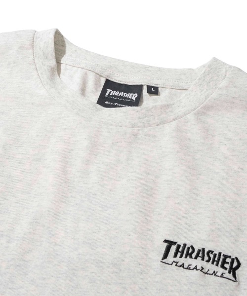 THRASHER(スラッシャー)の「【THRASHER / スラッシャー】マークゴンザレスアート ワンポイント刺繍 クルーネックロンT(Tシャツ/カットソー・メンズ・ホワイト/アッシュグレー/ブラック・LARGE/MEDIUM/X-LARGE)」の13枚目の写真