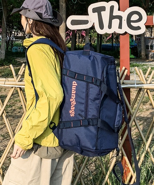 WESTBOY(ウエストボーイ)の「Y2K ユニセックス リップストップ ボストンバッグ WO26W2BG16(ボストンバッグ・メンズ・ネイビー/グレー・FREE)」の10枚目の写真