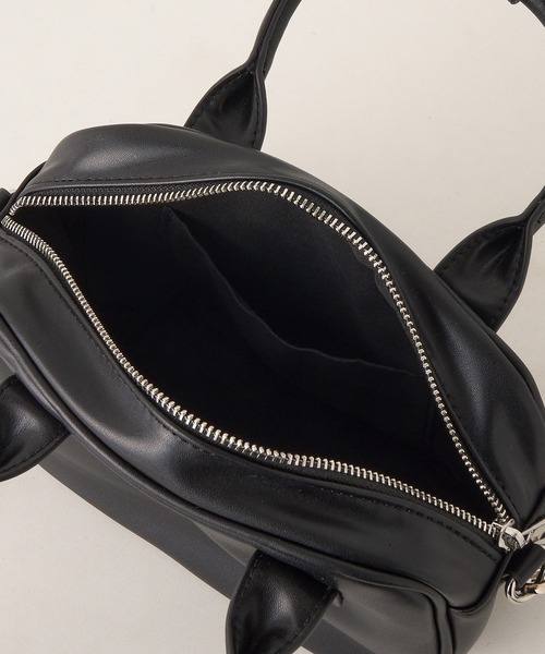 MAGASIN DE MODE Chou Chou(マガジンデモードシュシュ)の「【MAGASIN DE MODE Chou Chou】チャーム付きミニボストンバッグ SNBD(ボストンバッグ・レディース・マルチ/ブラック/ブラウン・FREE)」の6枚目の写真