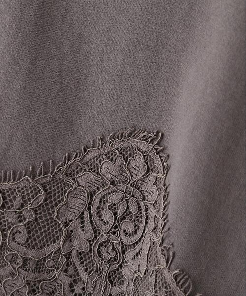 PROPORTION BODY DRESSING(プロポーションボディドレッシング)の「レーストリムカットソー / 1216260800(Tシャツ/カットソー・レディース・ブラウン/ホワイト/ダークグレー・FREE)」の12枚目の写真