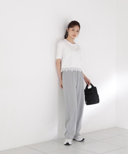 PROPORTION BODY DRESSING(プロポーションボディドレッシング)の「レーストリムカットソー / 1216260800(Tシャツ/カットソー・レディース・ブラウン/ホワイト/ダークグレー・FREE)」の15枚目の写真