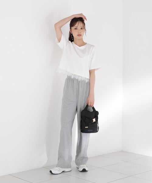 PROPORTION BODY DRESSING(プロポーションボディドレッシング)の「レーストリムカットソー / 1216260800(Tシャツ/カットソー・レディース・ブラウン/ホワイト/ダークグレー・FREE)」の16枚目の写真