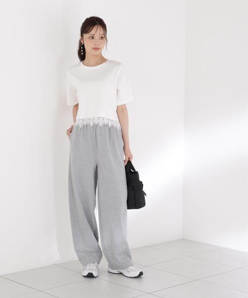 PROPORTION BODY DRESSING(プロポーションボディドレッシング)の「レーストリムカットソー / 1216260800(Tシャツ/カットソー・レディース・ブラウン/ホワイト/ダークグレー・FREE)」の17枚目の写真