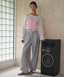 Tuck sweat pants／タックスウェットパンツ 裾ドロスト仕様