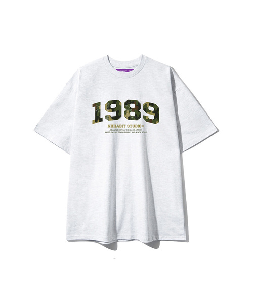 NUHABIT(ニューハビット)の「CAMO1989 オーバーサイズ 半袖 (GOS2-5NH1365)(Tシャツ/カットソー・メンズ・ホワイト/ライトグレー/ブラック/ネイビー・MEDIUM/LARGE/X-LARGE)」の3枚目の写真
